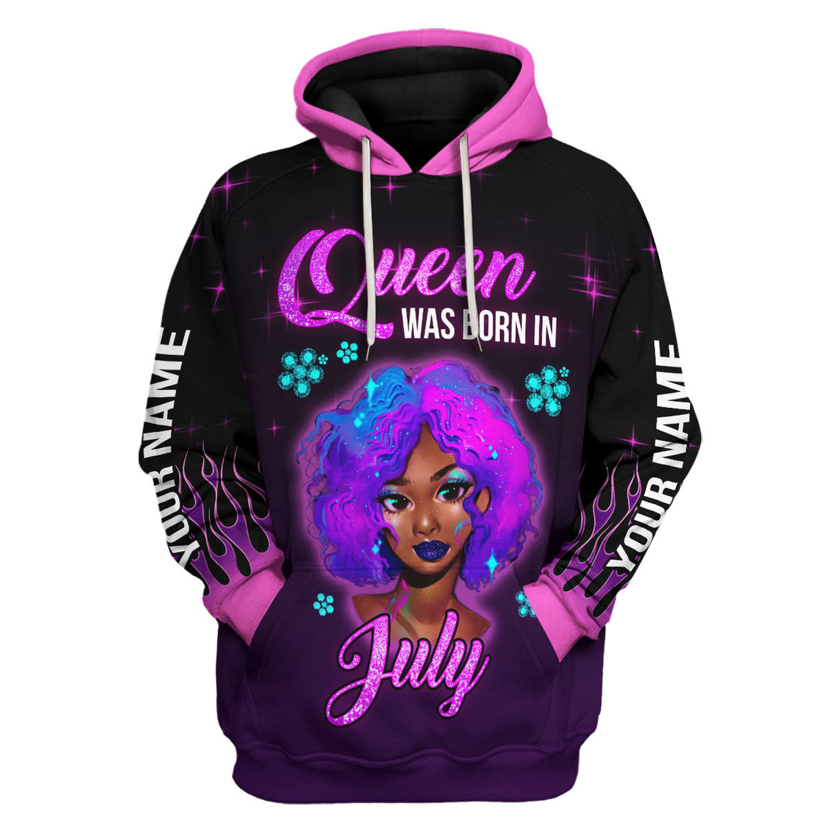 Personalized Tracksuit Queen Was Born In July All Over Printed