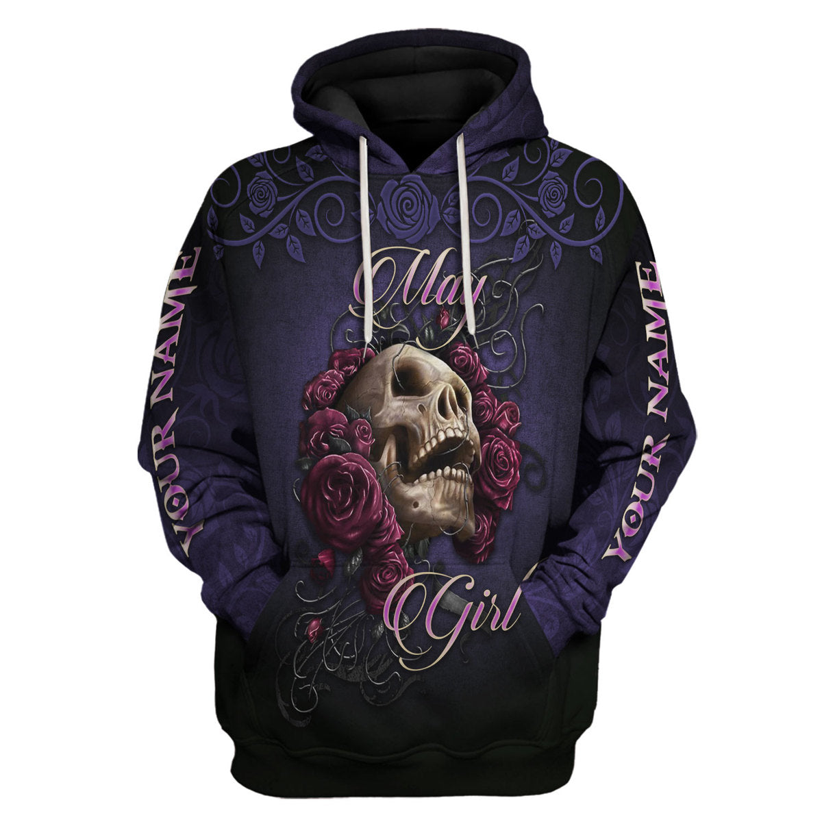 CustomsPig Personalized Hoodie I'm A May Girl All Over Printed