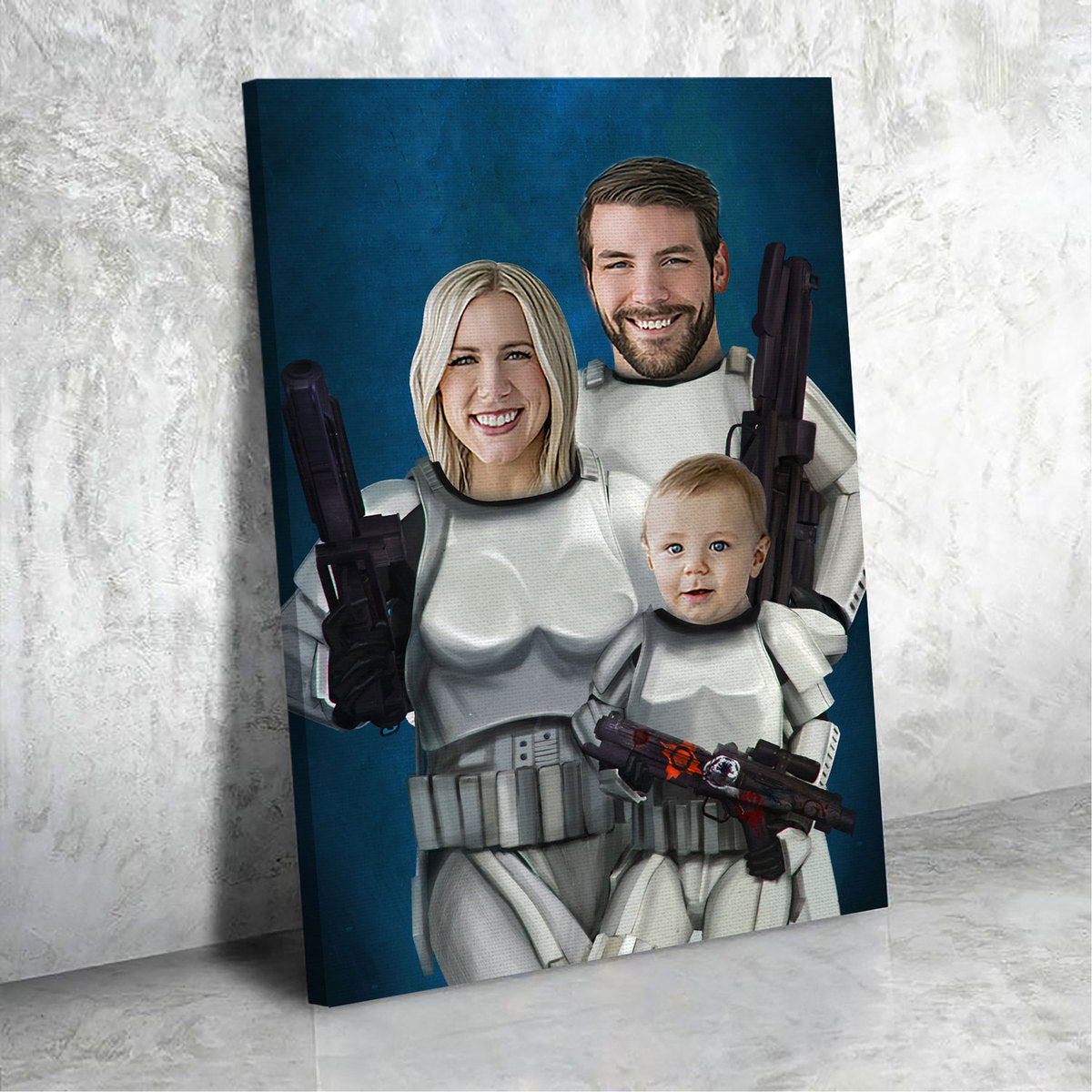 Personalized Canvas - Stomtrooper Family