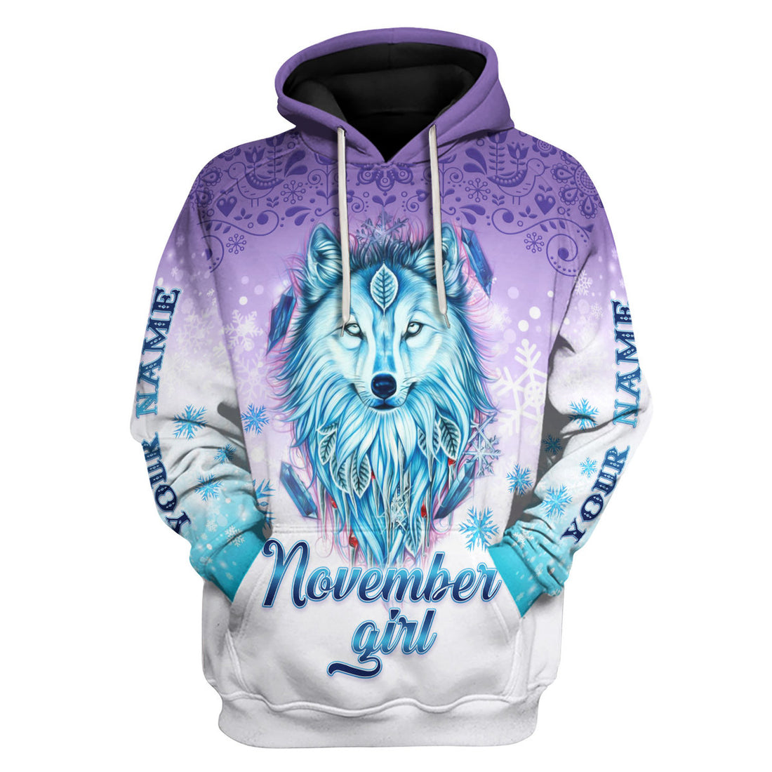 CustomsPig Personalized Tops November Girl All Over Printed