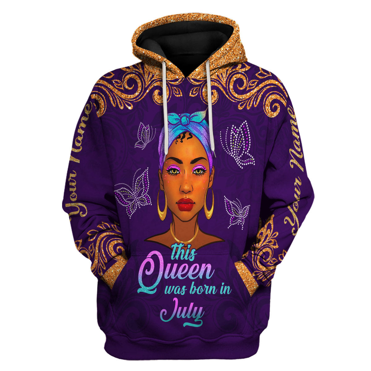Personalized Tracksuit July Girl All Over Printed