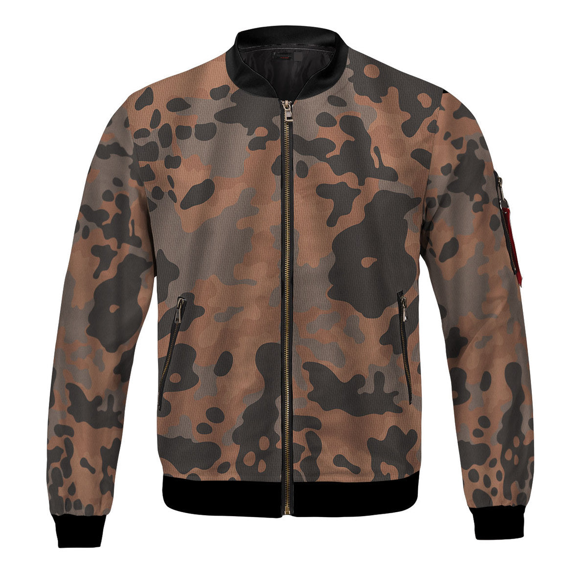 CustomsPig Eichenlaubmuster (Oak leaf A) Worldwar II German Camo Pattern Bomber Jacket