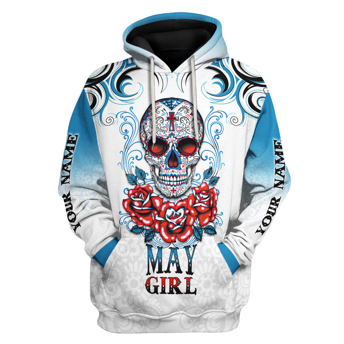 CustomsPig Personalized Hoodie May Girl All Over Printed