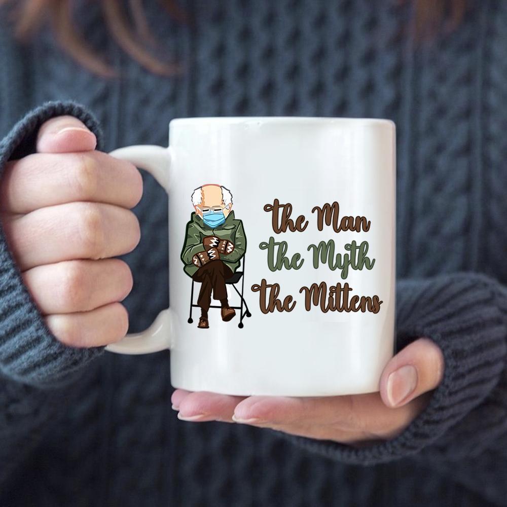 The Man The Myth The Mittens Bernie Mug