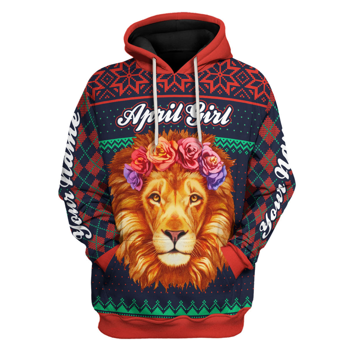 CustomsPig Personalized Tops April Girl All Over Printed
