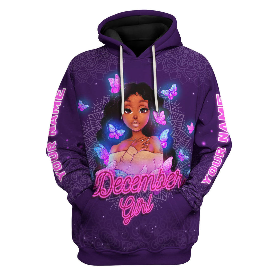 Customspig Personalized Tops December Girl All Over Printed