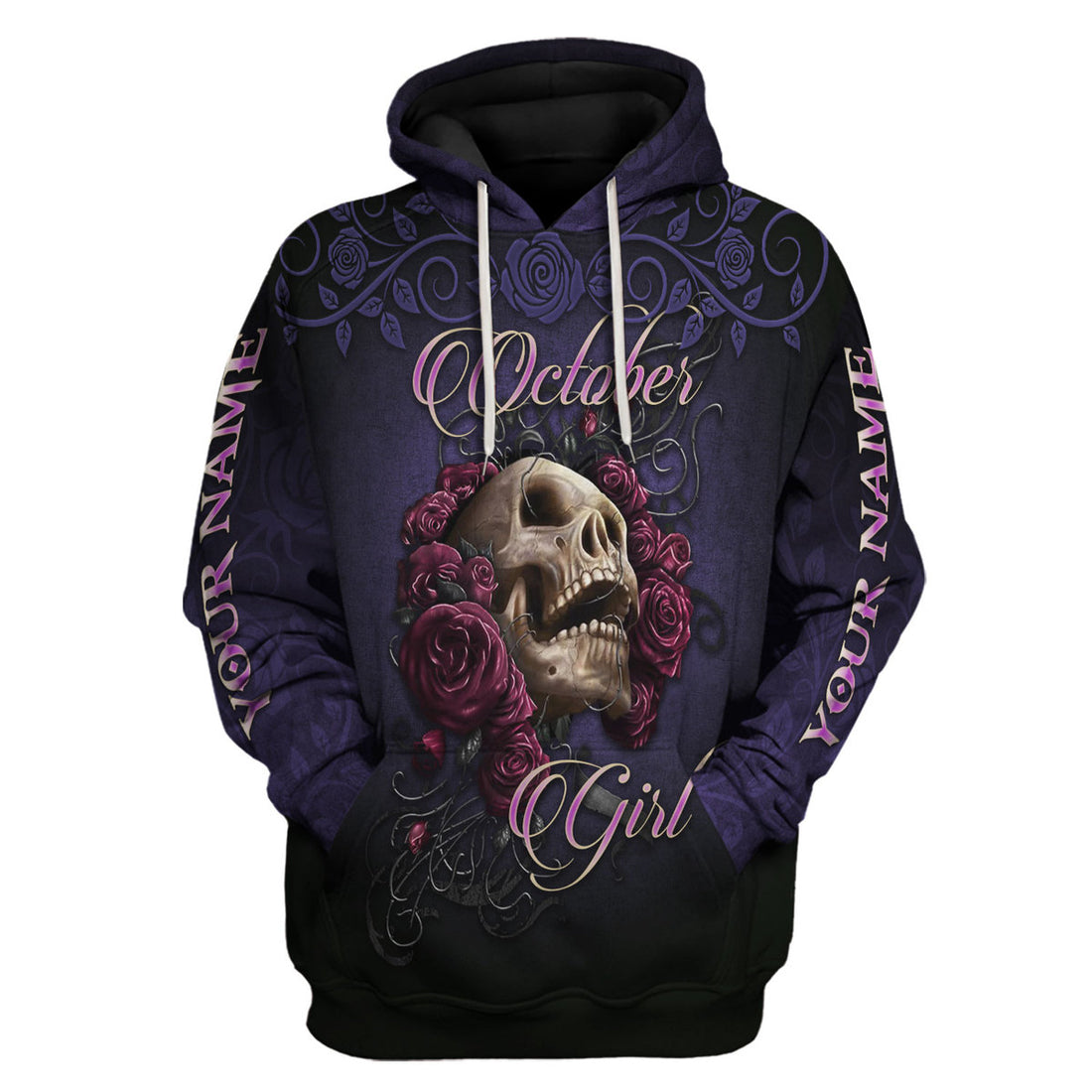 CustomsPig Personalized Tops I'm An October Girl All Over Printed