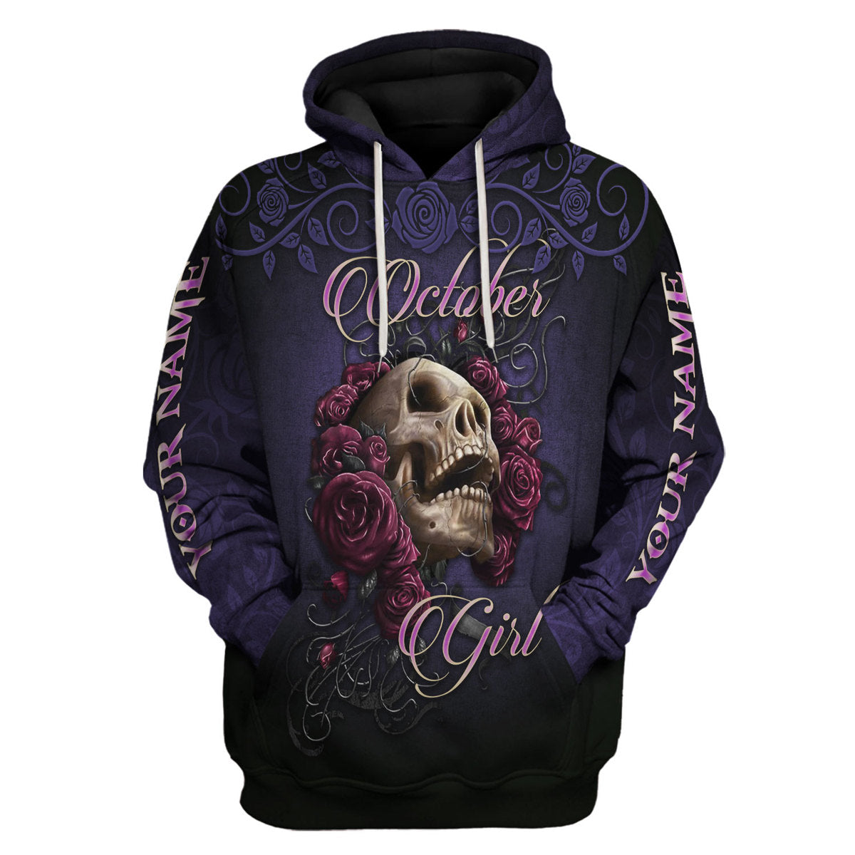 CustomsPig Personalized Tops I'm An October Girl All Over Printed