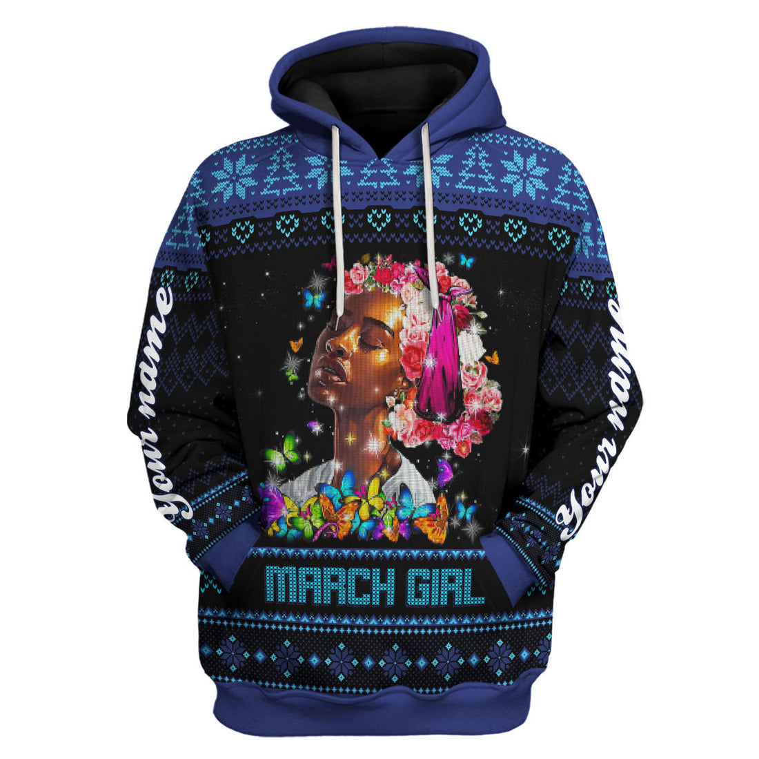 CustomsPig Personalized Tops March Girl I Am The Storm All Over Printed