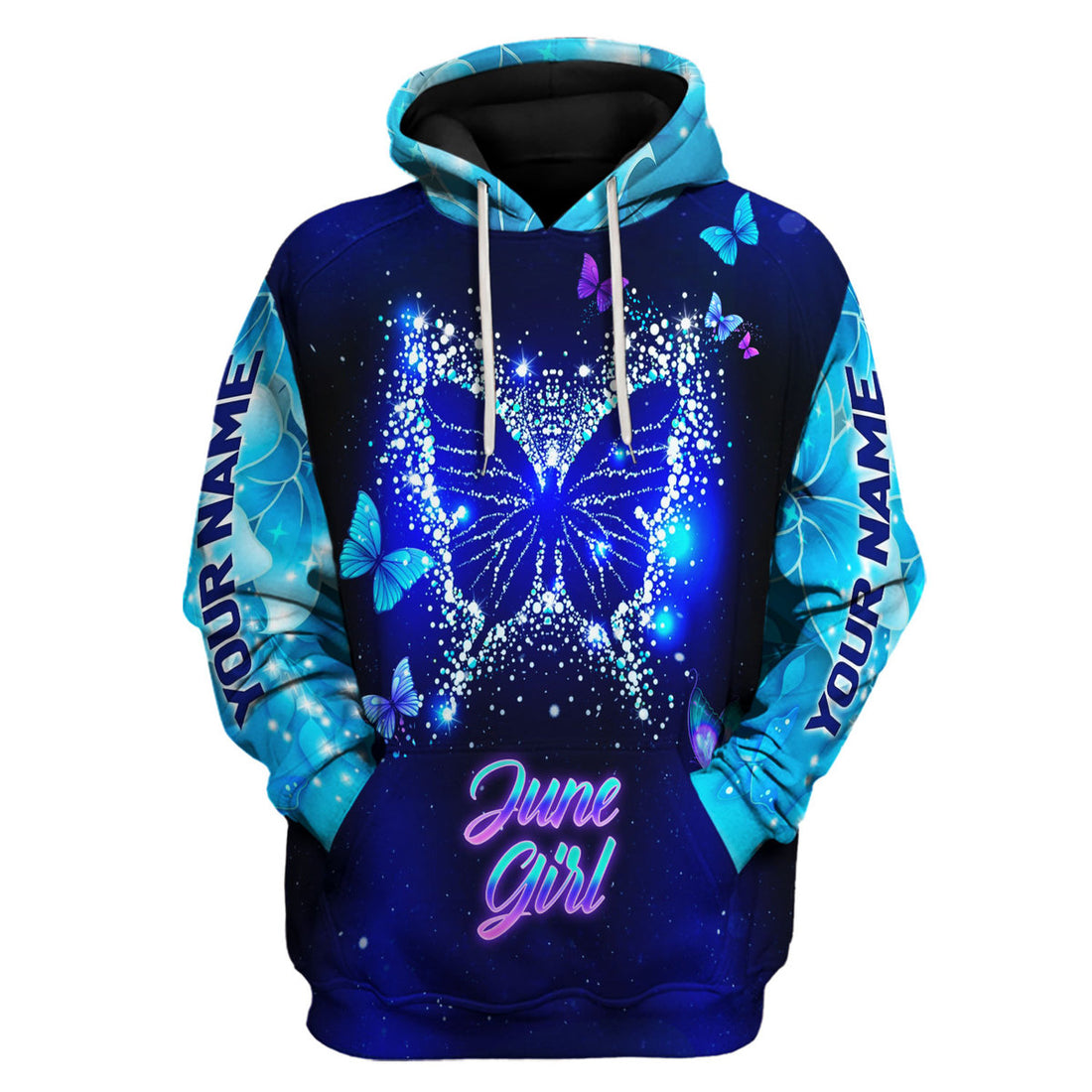 CustomsPig Personalized Hoodie June Girl All Over Printed