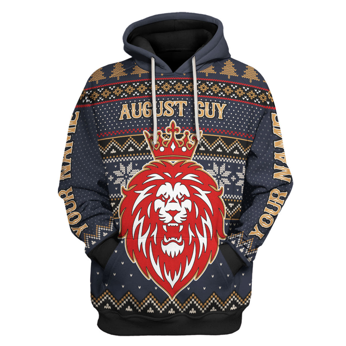 CustomsPig Personalized Hoodie August Guy All Over Printed