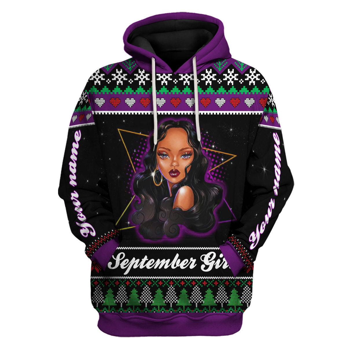 CustomsPig Personalized Tops September Girl All Over Printed