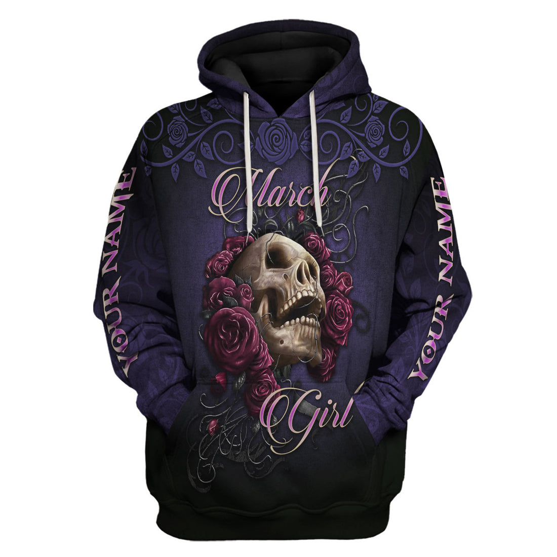 CustomsPig Personalized Tops I'm A March Girl All Over Printed