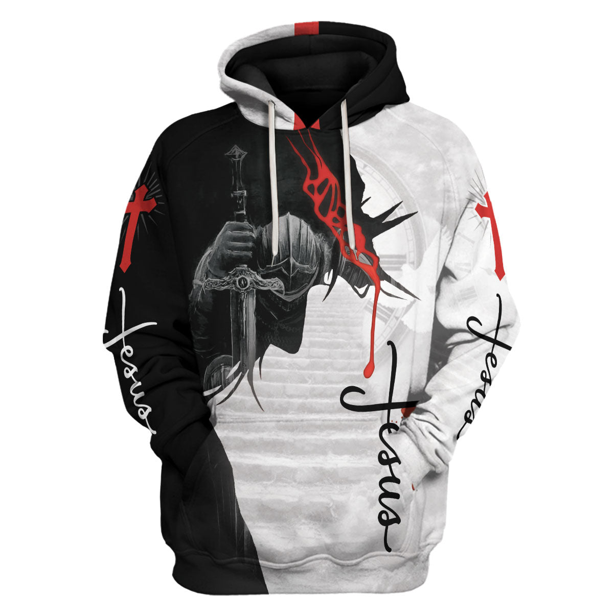 Customspig Tops Pullover Sweatshirt Sweatshirt Jesus Is My God 3D Apparel