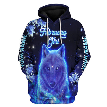 Personalized Tracksuit February Girl All Over Printed
