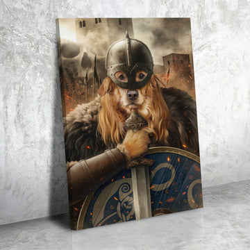 The Viking Knight - Custom Pet Canvas