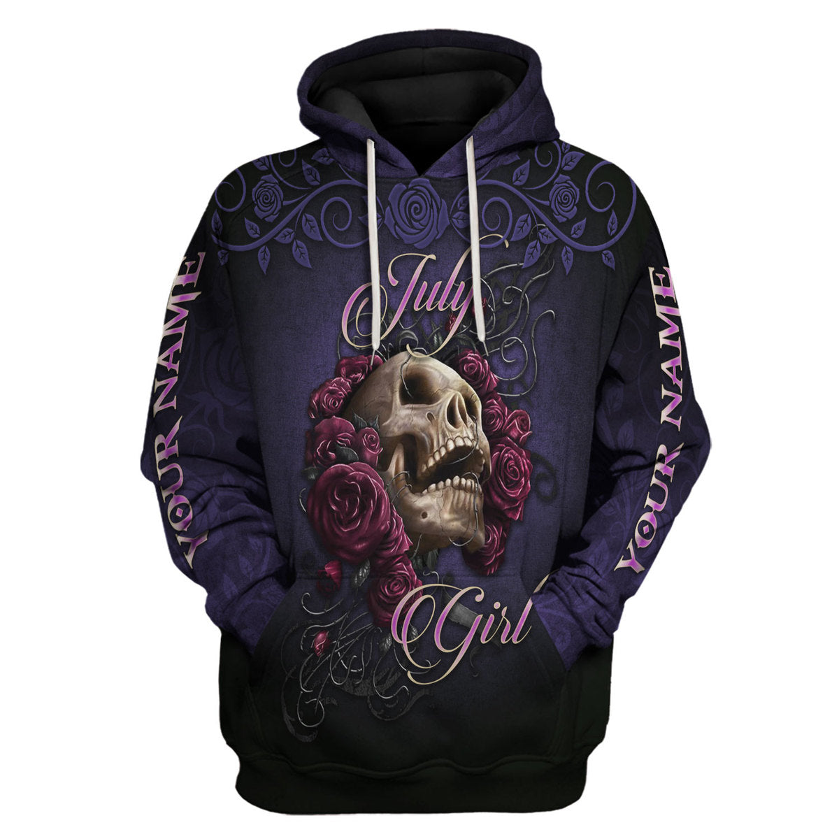 CustomsPig Personalized Hoodie I'm A July Girl All Over Printed