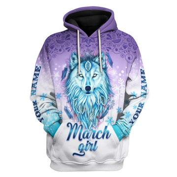 Personalized Tracksuit I'm A March Queen All Over Printed