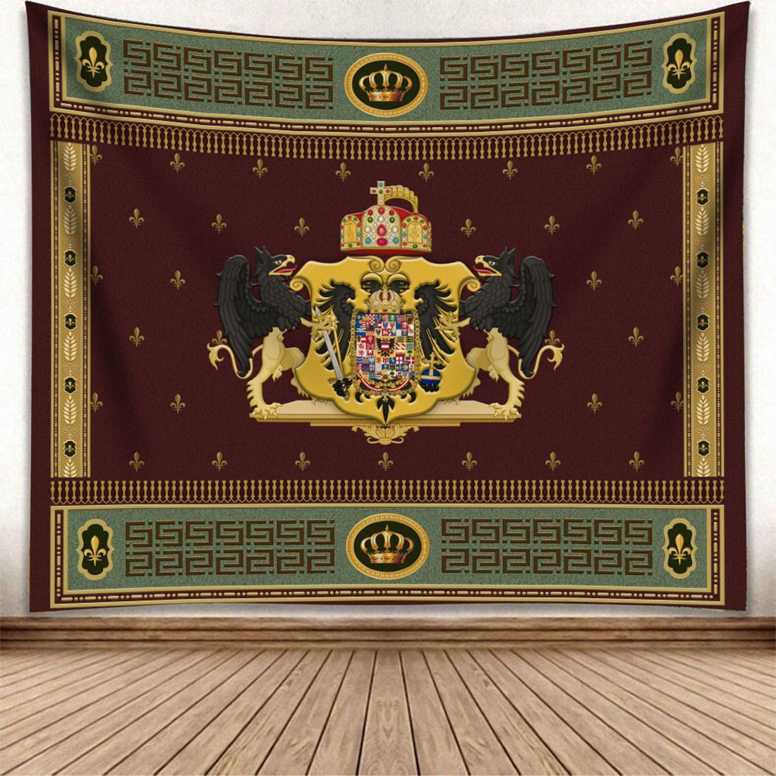 Coat Of Arms Francis Ii Holy Roman Empire Tapestry Carpet - 2 Holes / S (29.5 X 35.4 Inches 2.5 X 3