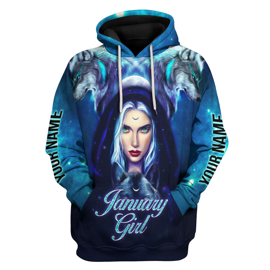 CustomsPig Personalized Tops January Girl I Don't Care All Over Printed