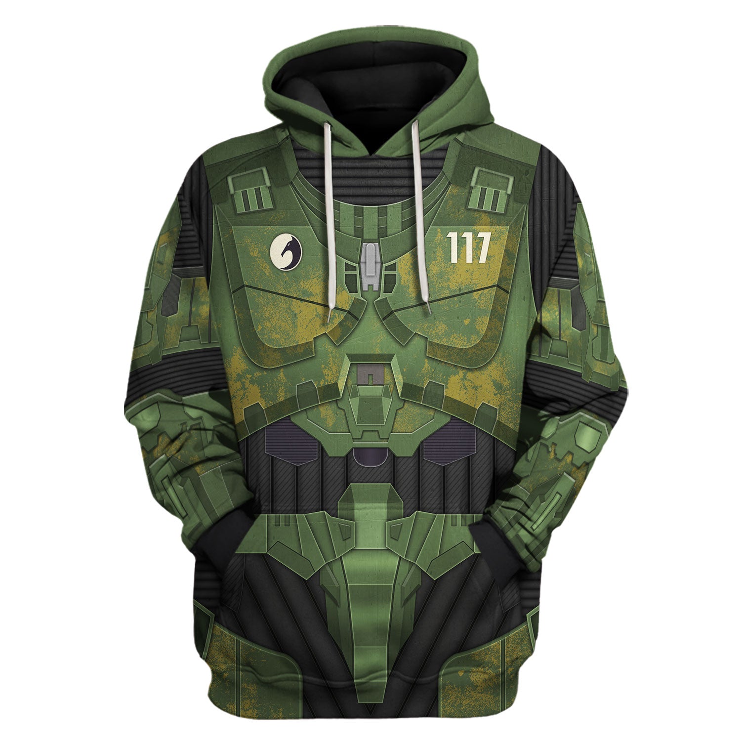 CustomsPig Master Chief Costumes Hoodie Sweatshirt T-Shirt Tracksuit