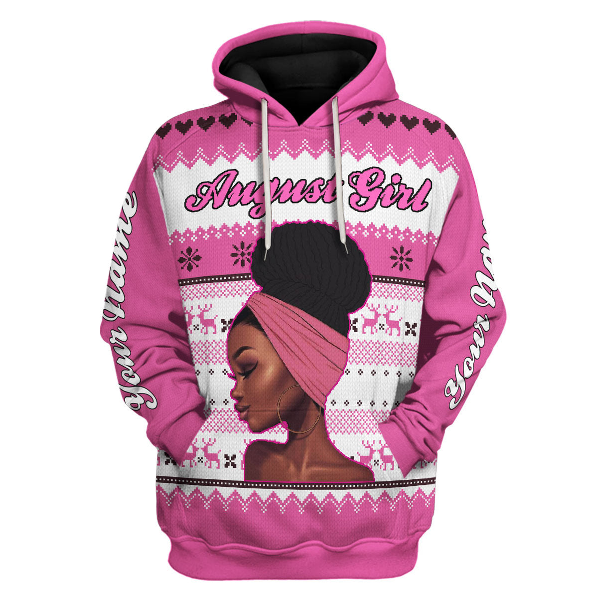CustomsPig Personalized Tops August Girl All Over Printed