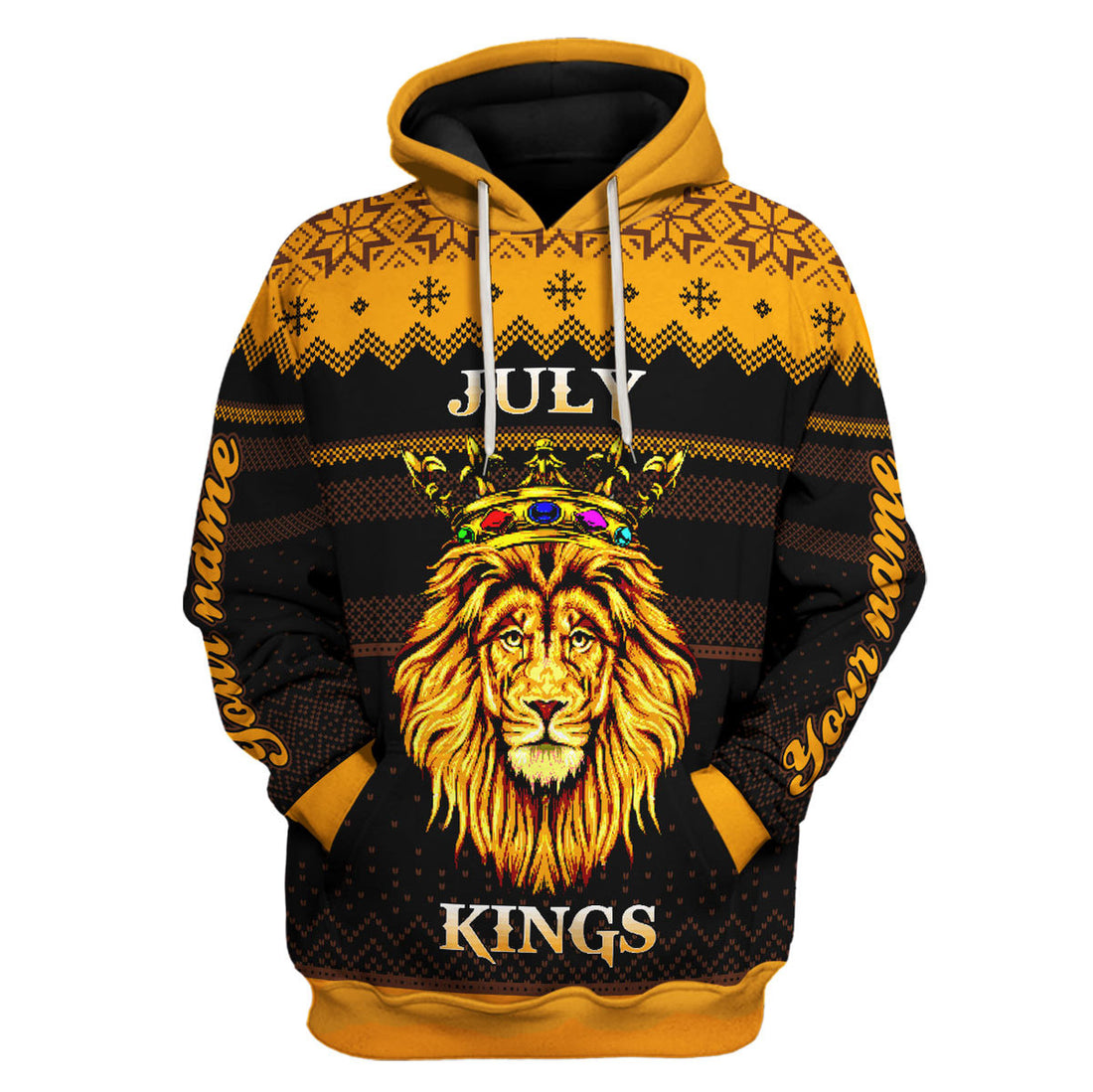 CustomsPig Personalized Hoodie July Guy All Over Printed