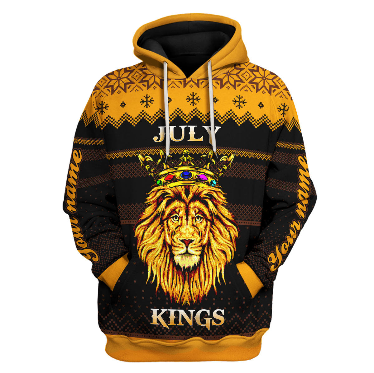 CustomsPig Personalized Hoodie July Guy All Over Printed