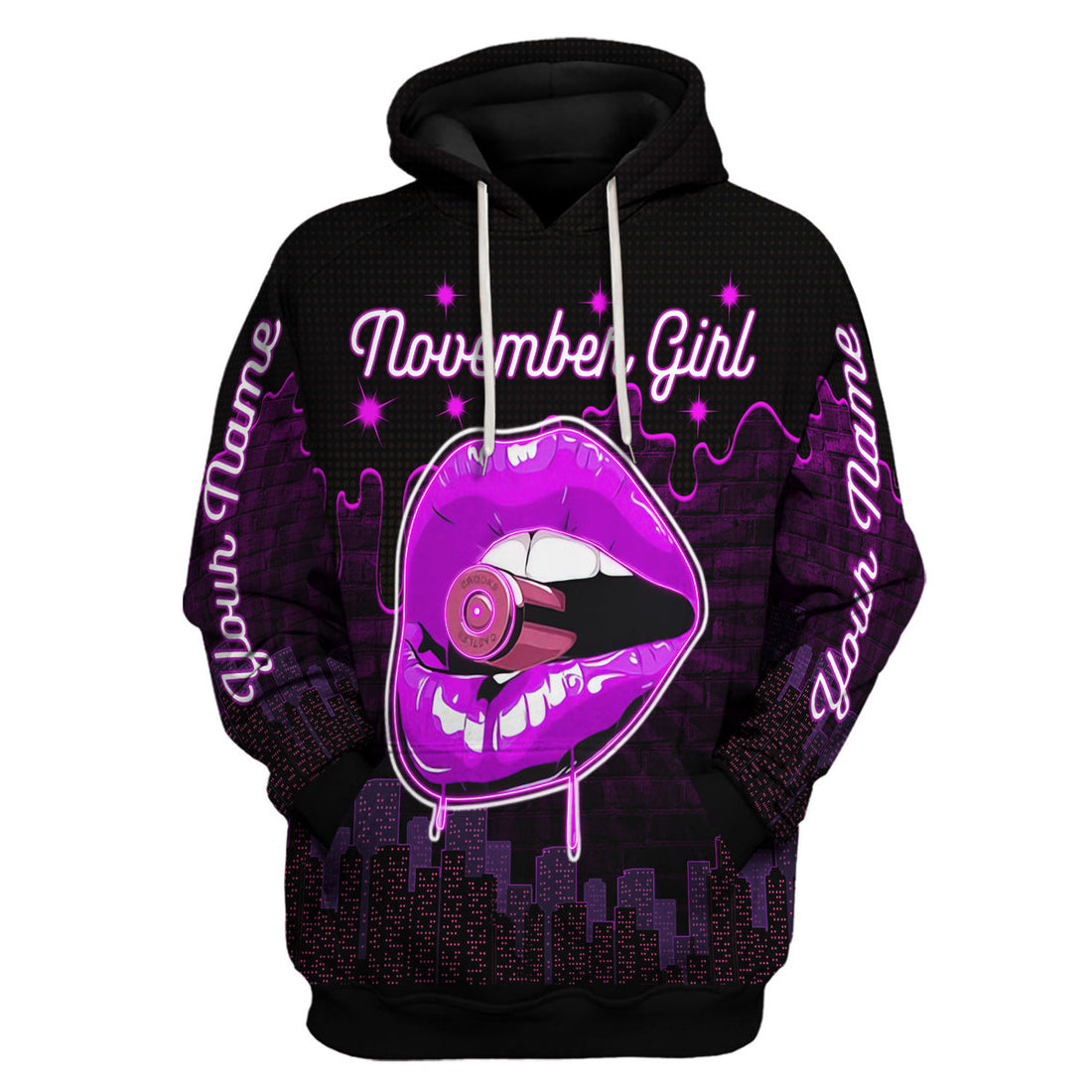 CustomsPig Personalized Hoodie I'm A November Girl All Over Printed