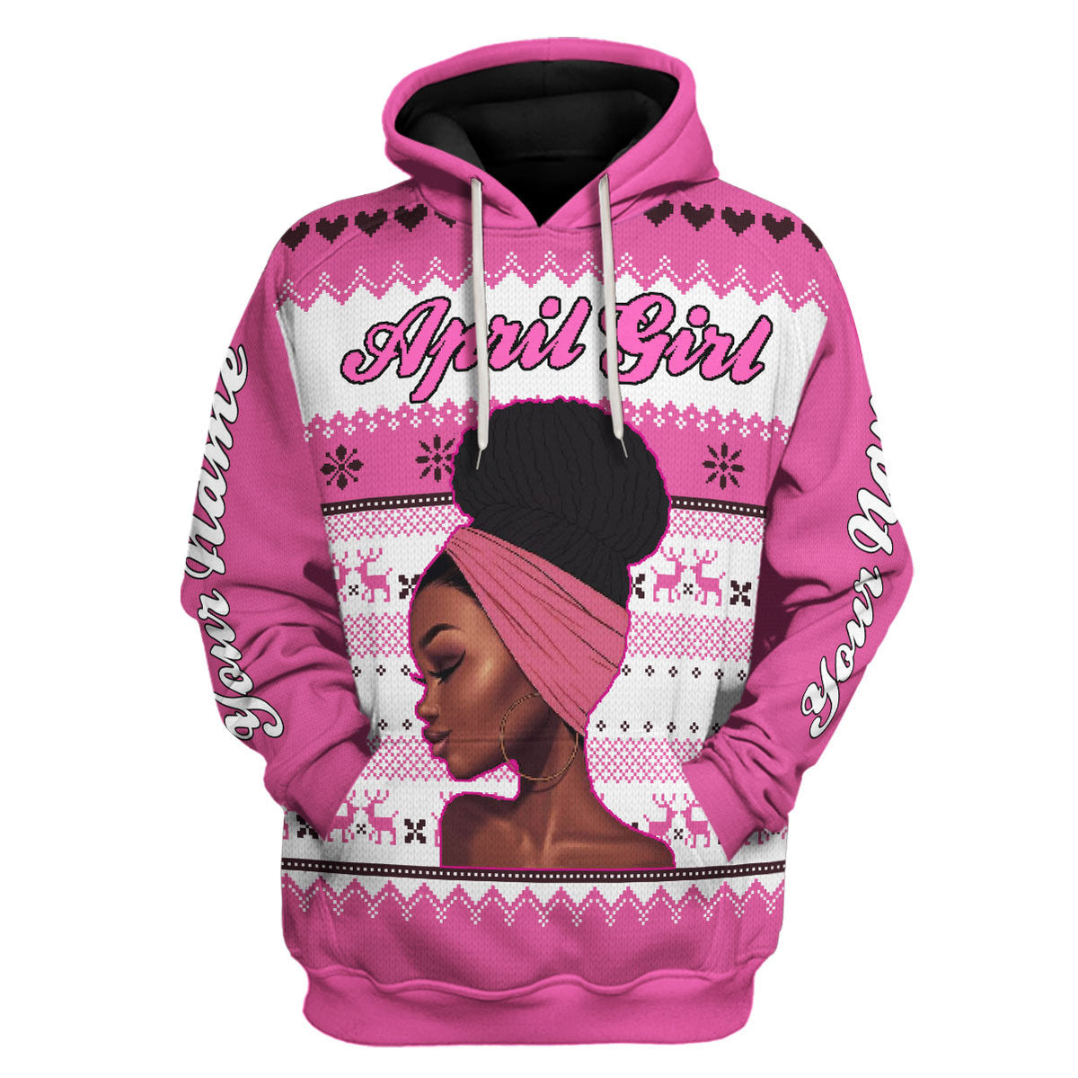 CustomsPig Personalized Tops April Girl All Over Printed