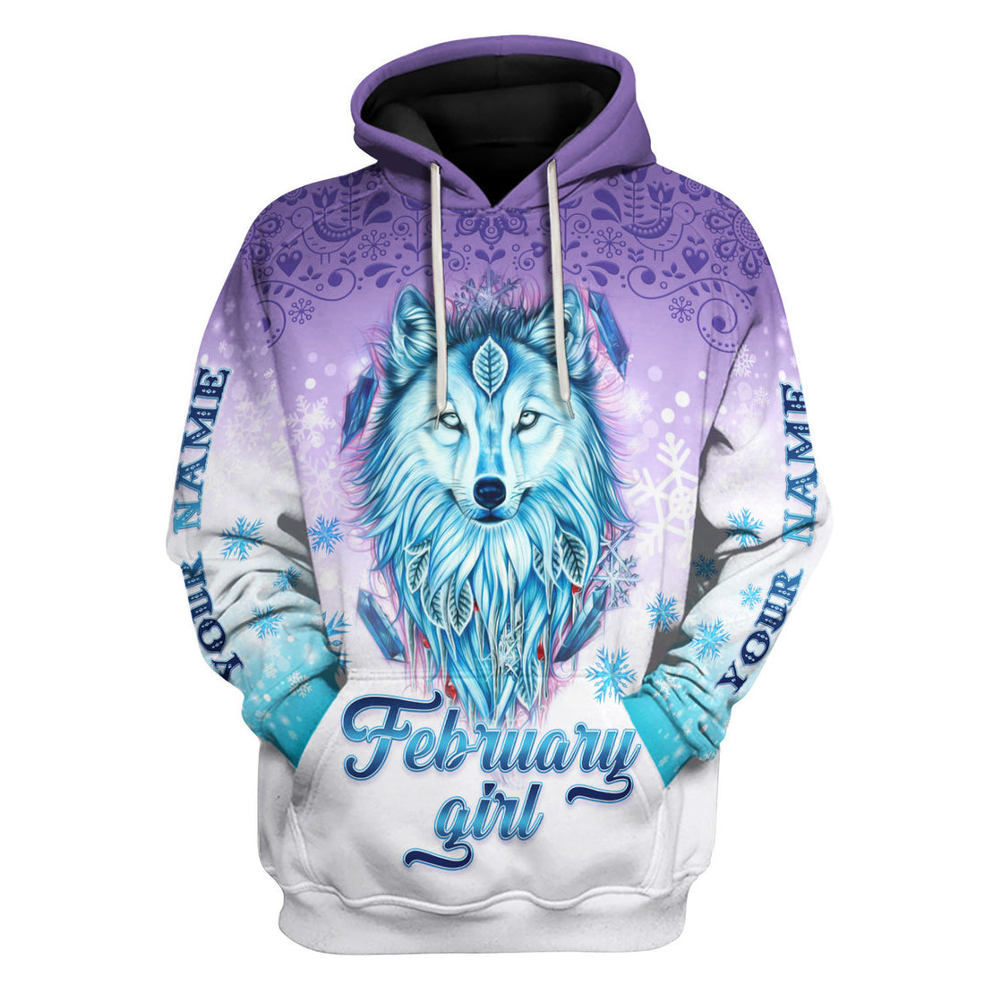 CustomsPig Personalized Tops I'm A February Queen All Over Printed