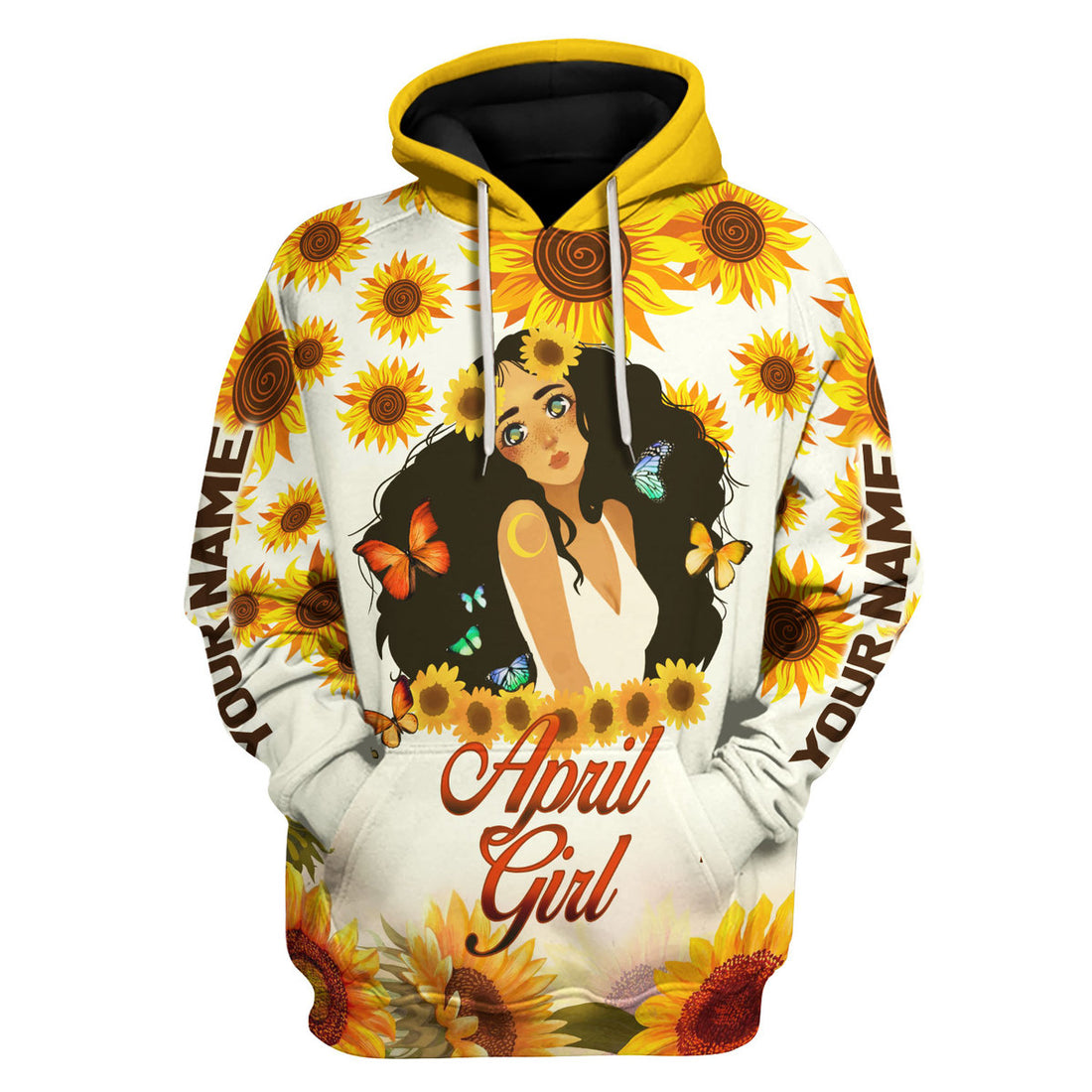CustomsPig Personalized Tops April Girl All Over Printed
