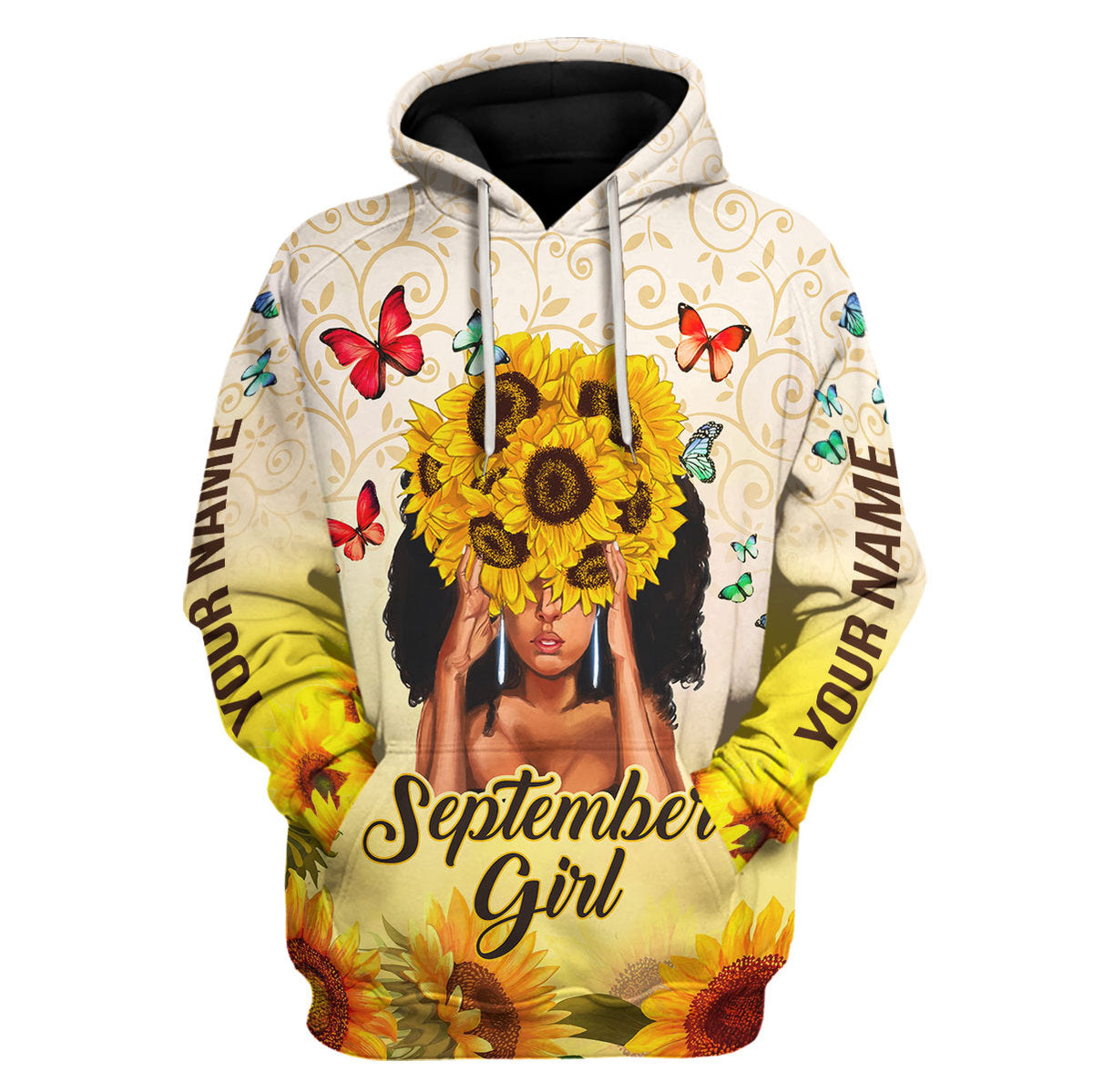 CustomsPig Personalized Tops September Girl All Over Printed