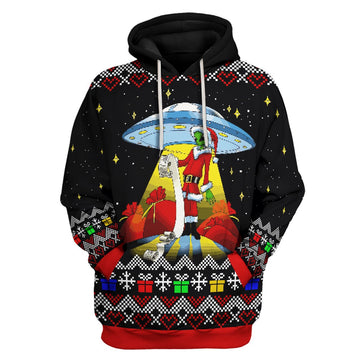 HumansBold Unisex Hoodie Funny Alien UFO 3D Apparel