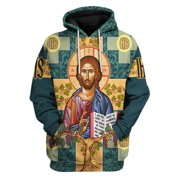 Customspig Tops Pullover Sweatshirt Jesus Greek Orthodoxy 3D Apparel