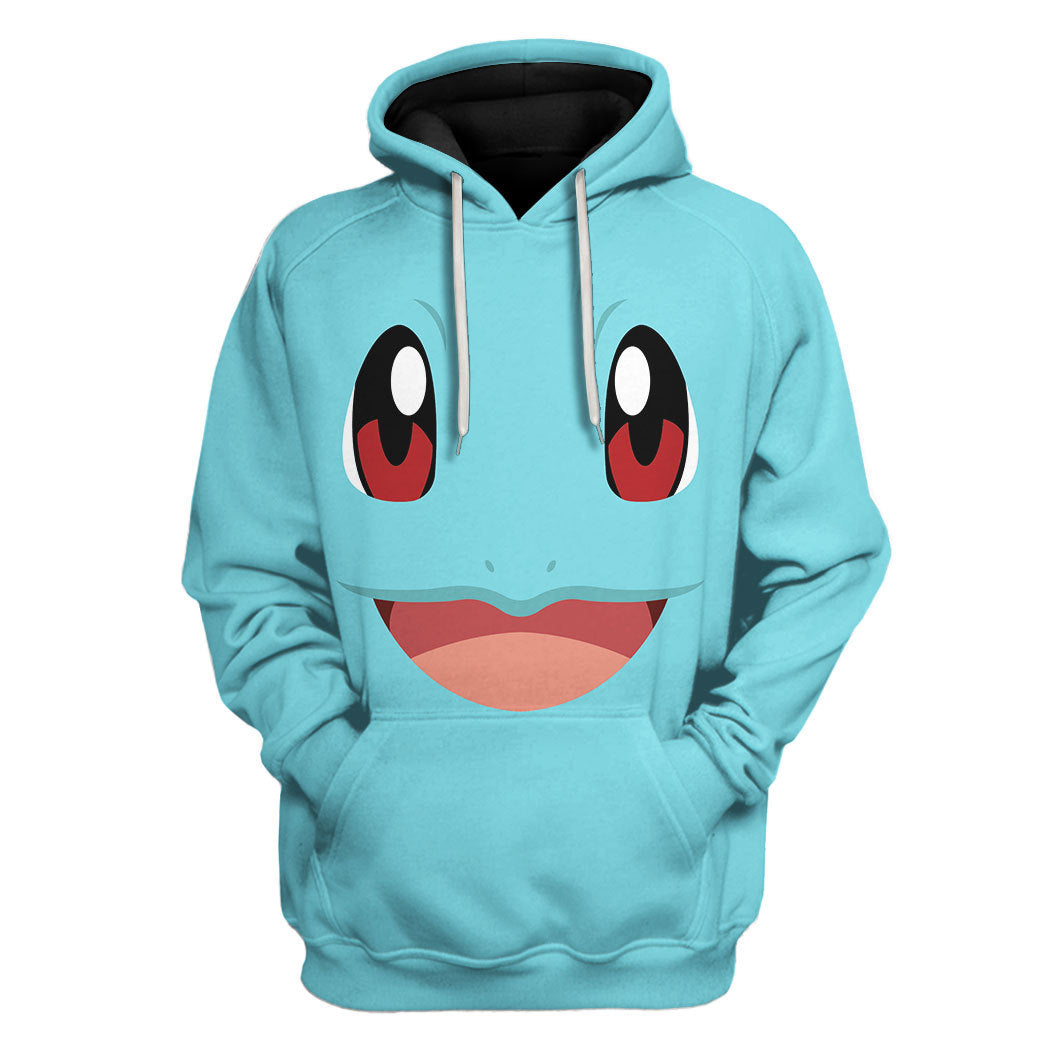 CustomsPig Squirtle Pokemon Costumes Hoodie Sweatshirt T-shirt Tracksuit