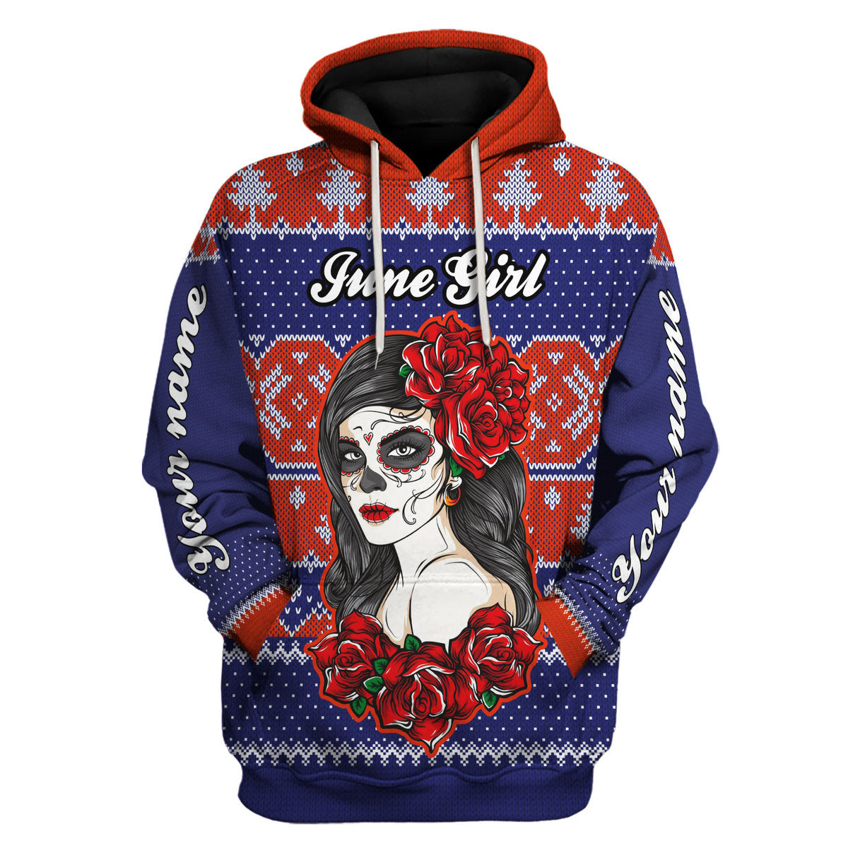 CustomsPig Personalized Hoodie June Girl All Over Printed