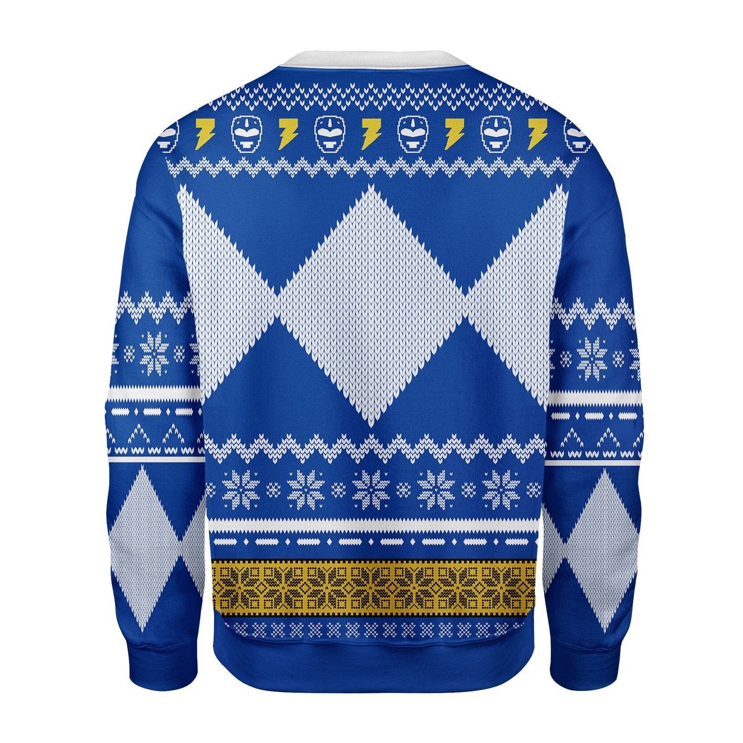 Gearhomies Christmas Unisex Sweater Blue Power Ranger 3D Apparel