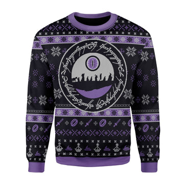 Customspig Christmas Sweater The Lord of the Rings The Fellowship 3D Apparel