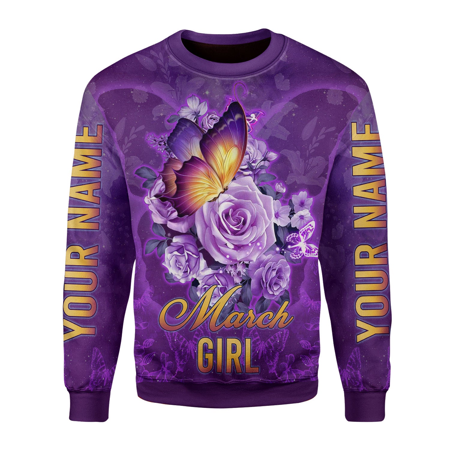CustomsPig Personalized Tops March Girl All Over Printed