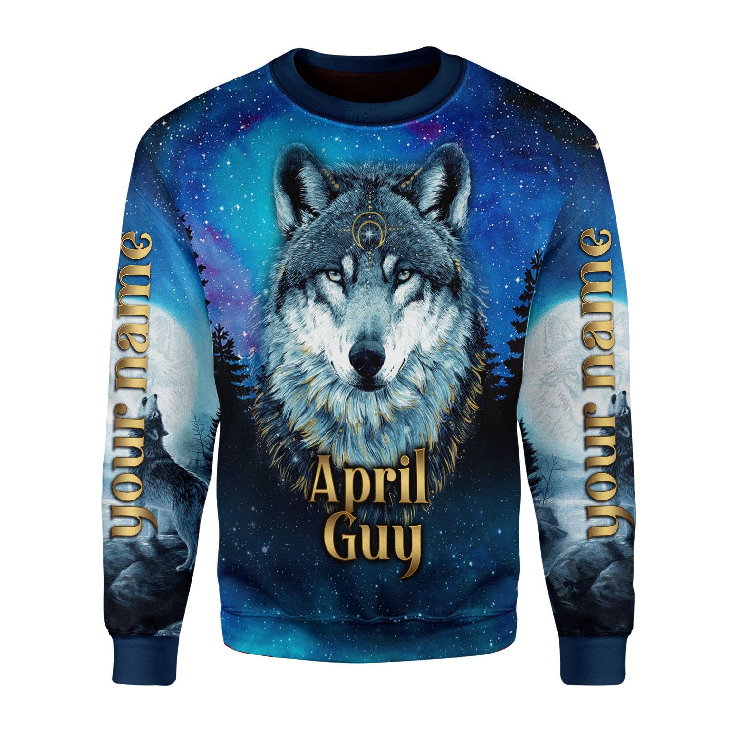 Personalized Tracksuit I Was Born In AprilAll Over Printed