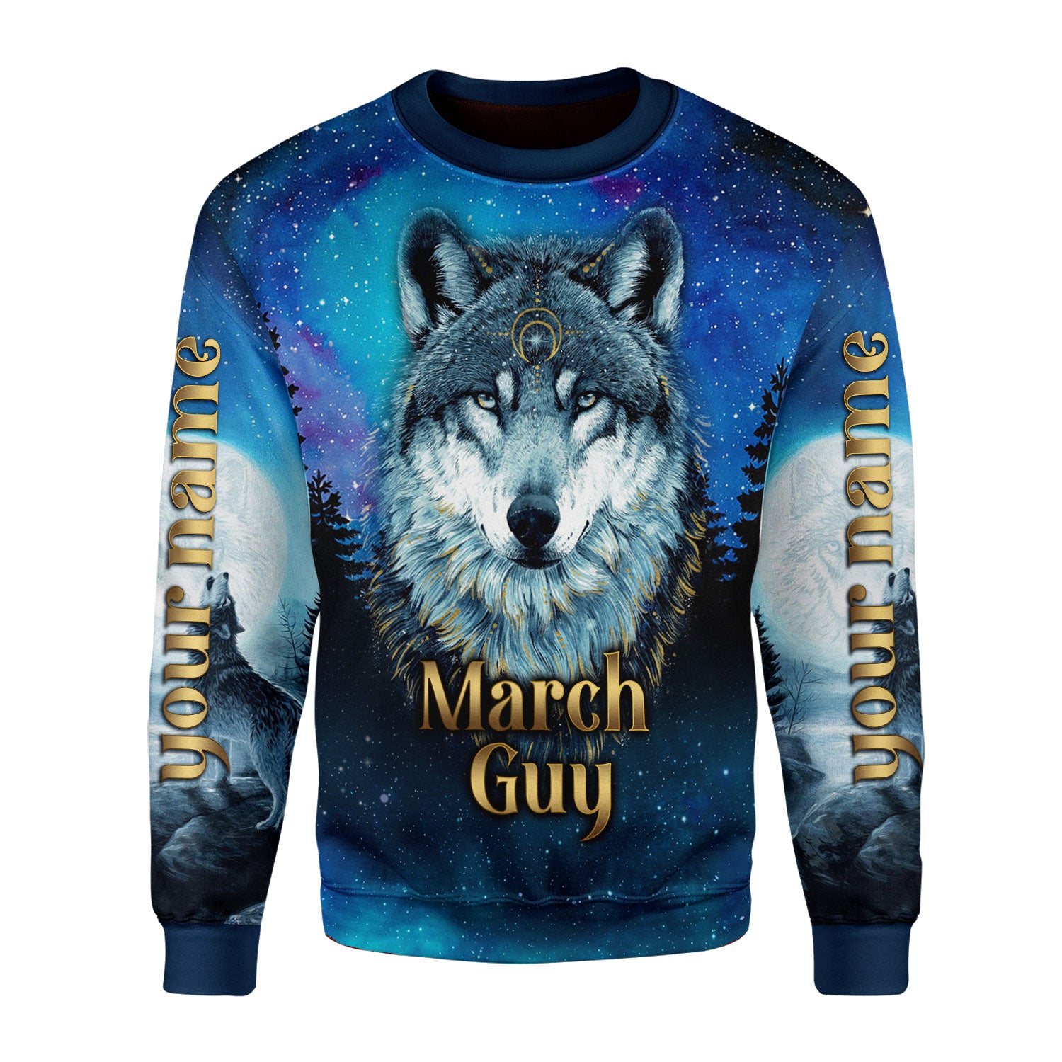 CustomsPig Personalized Tops I Was Born In MarchAll Over Printed