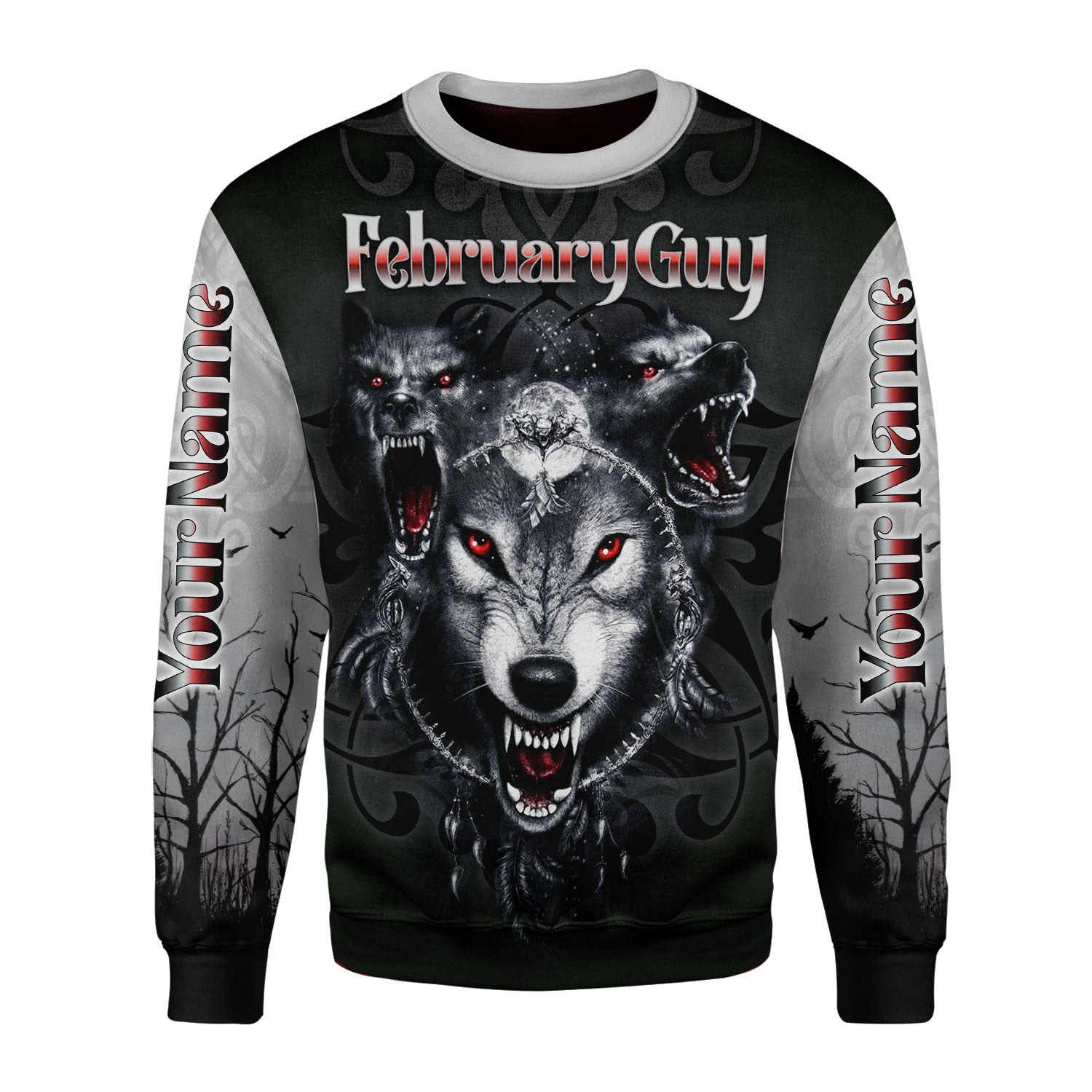 CustomsPig Personalized Tops February Guy All Over Printed