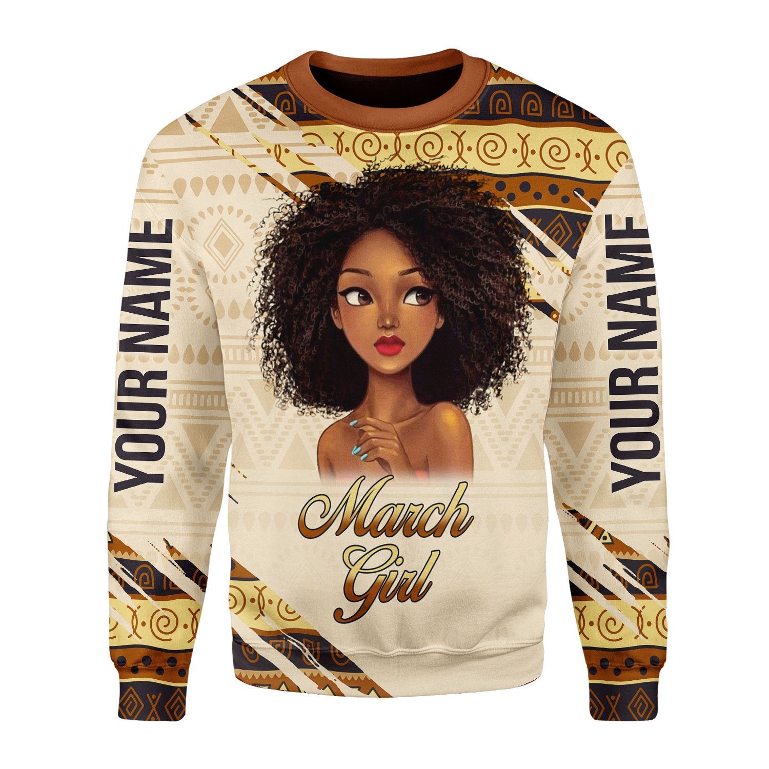 Personalized Tracksuit March Girl All Over Printed