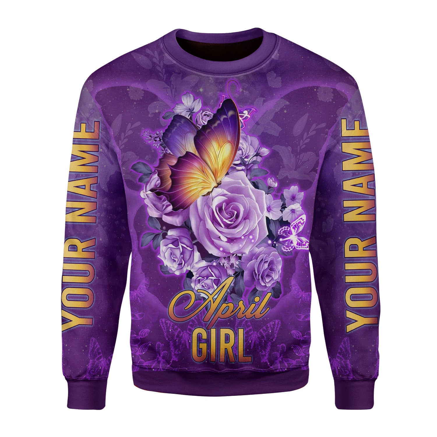 CustomsPig Personalized Tops April Girl All Over Printed