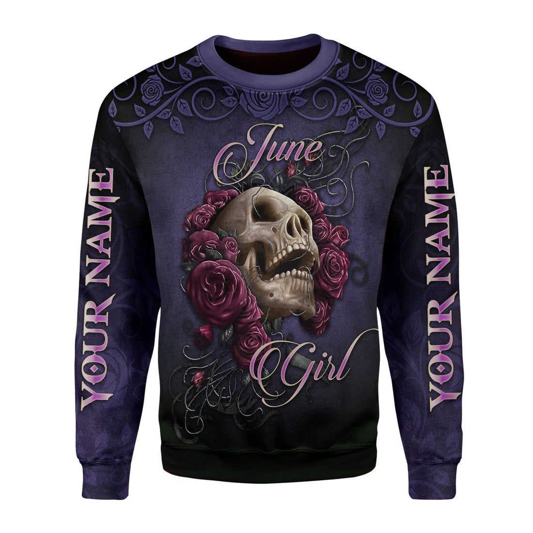 CustomsPig Personalized Ugly Sweater I'm A June Girl All Over Printed
