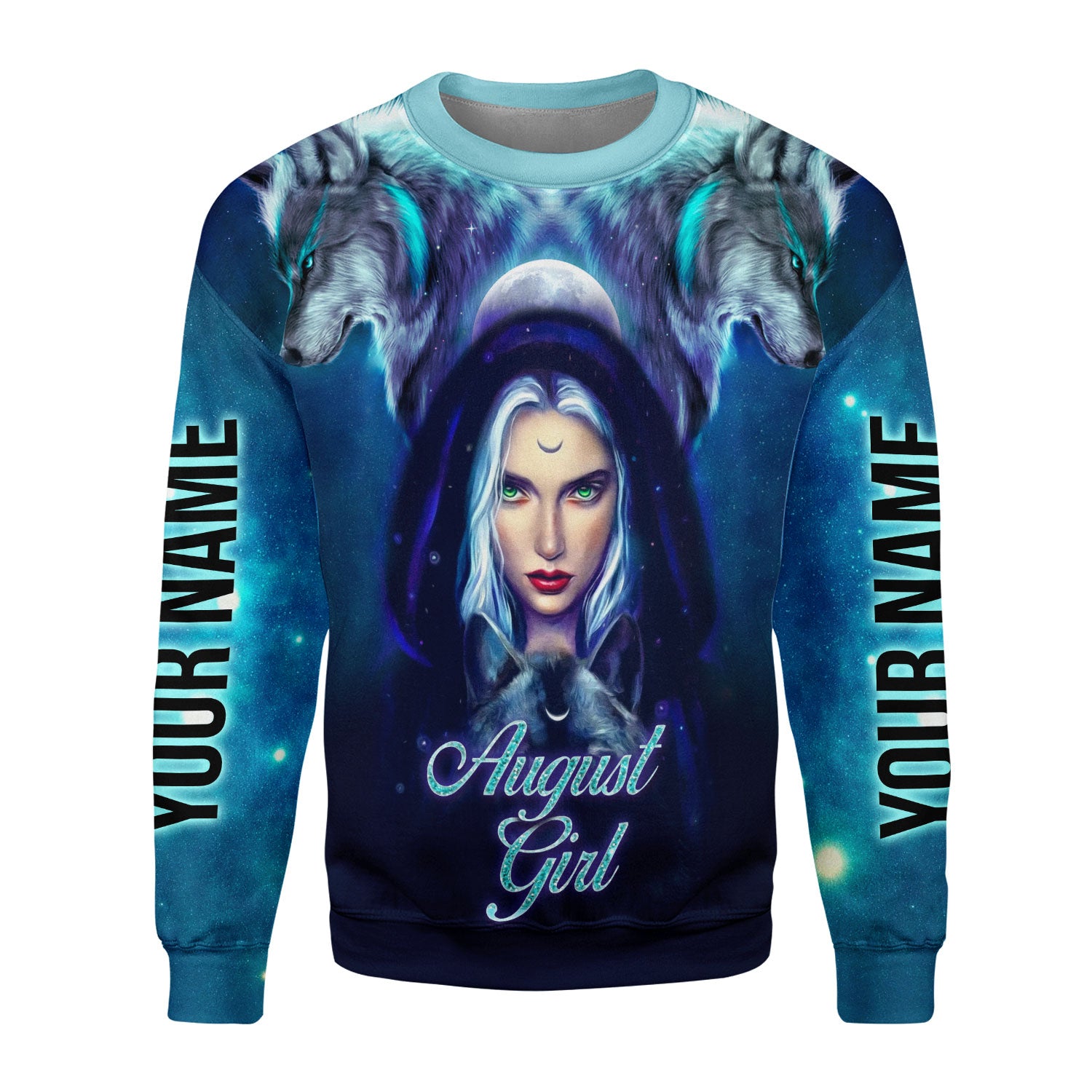 CustomsPig Personalized Tops August Girl I Don't Care All Over Printed