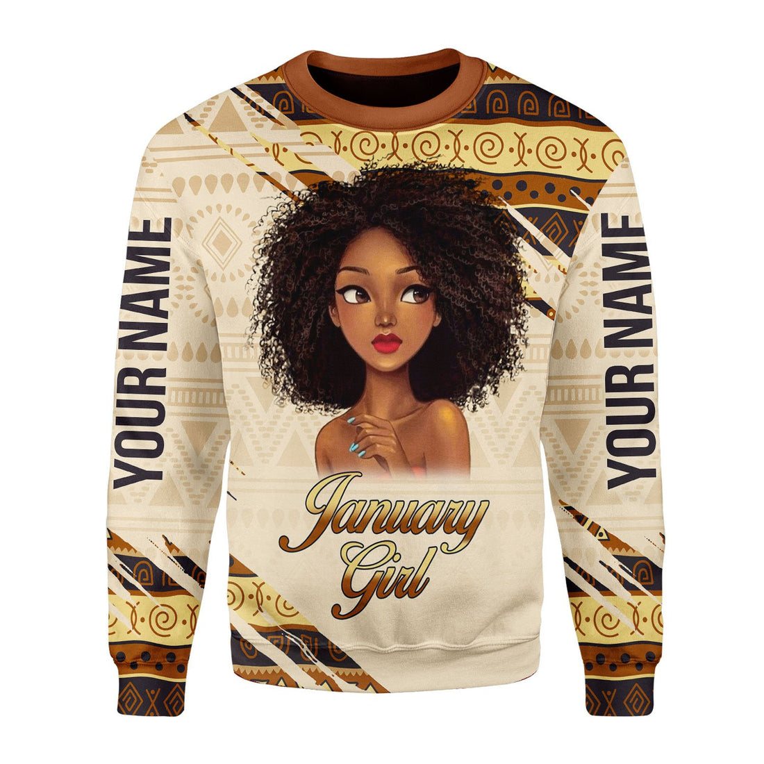 Personalized Tracksuit January Girl  All Over Printed