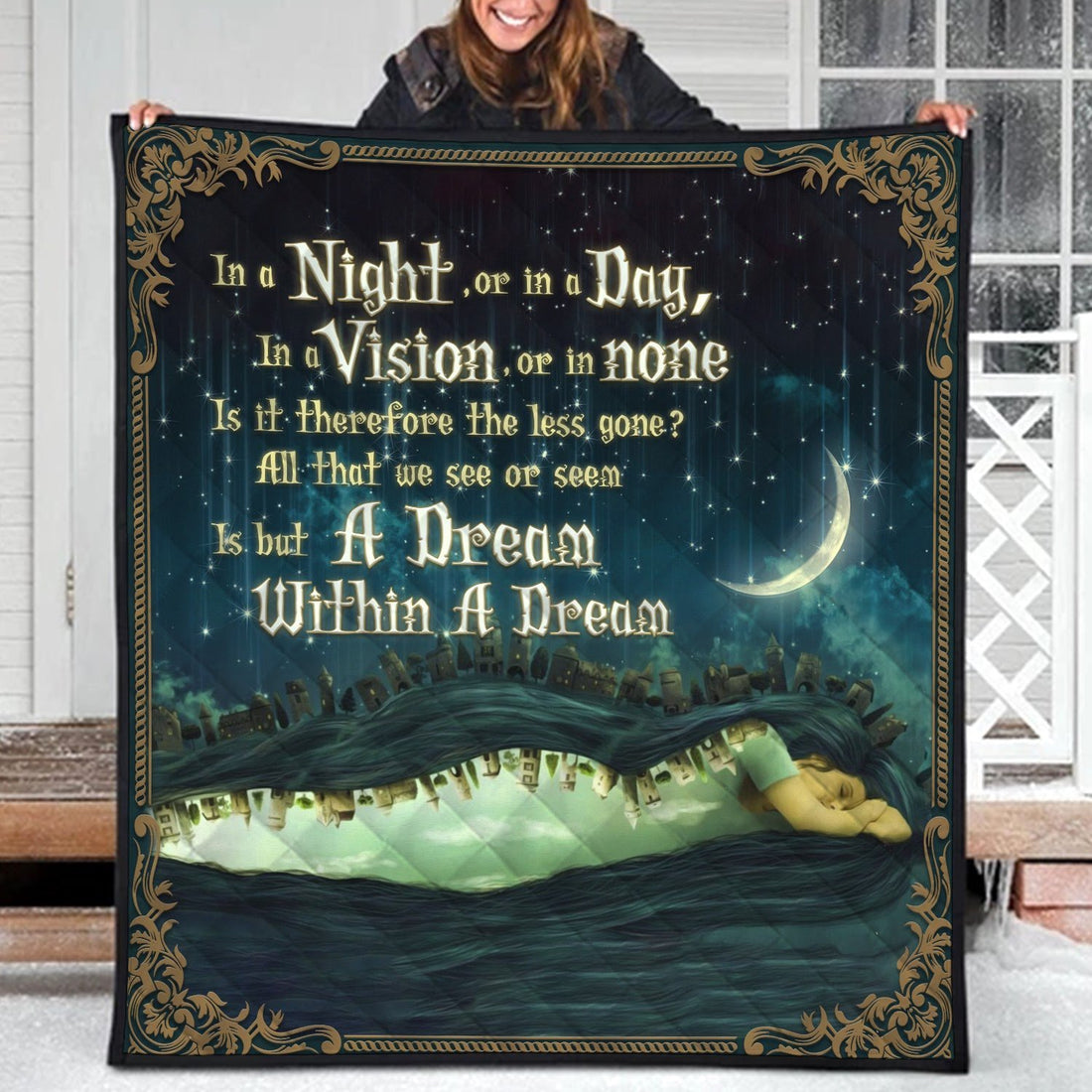 A Dream Within Edgar Allan Poe Quilt Qm1557