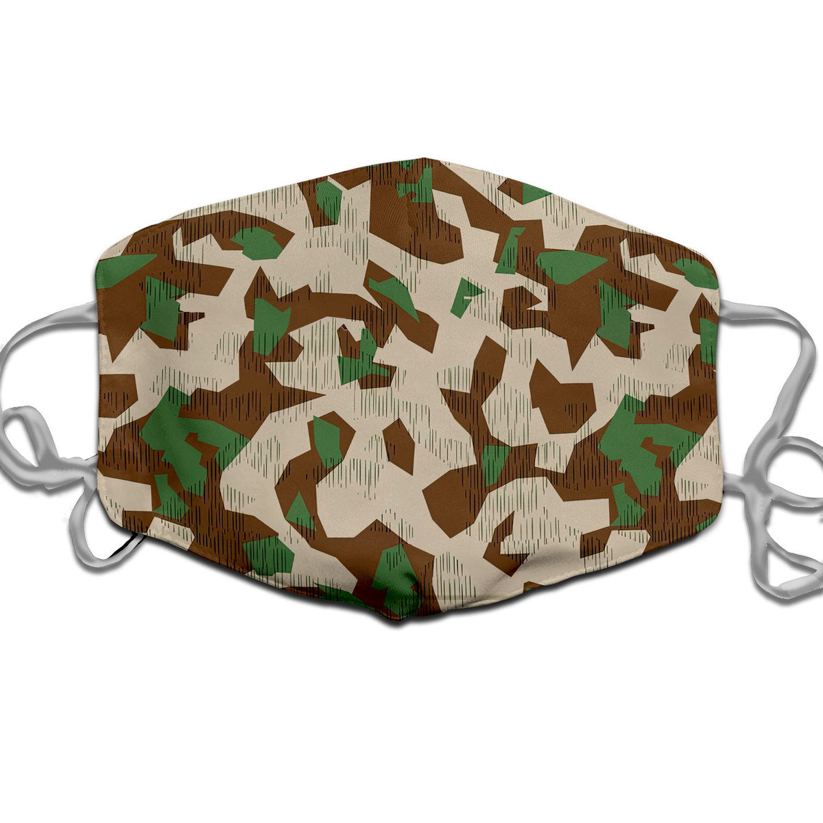 CustomsPig Splittertarnmuster Buntfarbenmuster Germany Wehrmacht Colour Patterns Face Mask